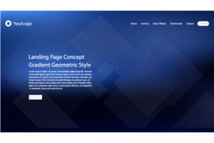 Abstract Gradient Background Design of Header Web
