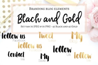 Blog Elements - Black Gold
