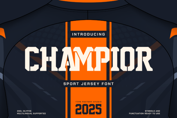 Champior: Bold Typography for Athletic Identity