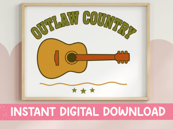 Outlaw Country Guitar SVG β A Bold Statement for True Fans