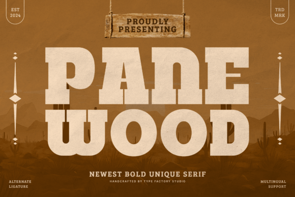 Panewood: A Bold Serif Typeface for Timeless Design