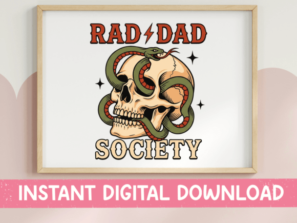 Rad Dad Society SVG PNG Colorful: A Bold Expression of Modern Creativity