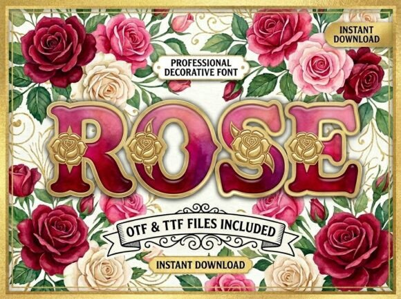 Rose: A Timeless, Romantic Luxury in Typography